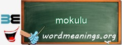 WordMeaning blackboard for mokulu